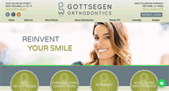 Desktop Screenshot of gottsegenorthodontics.com